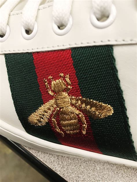 gucci beaded shoes|gucci ace embroidered bee shoes.